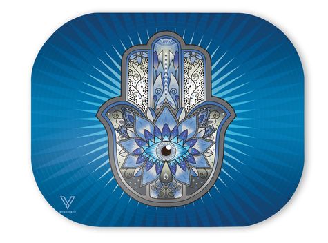 89% DISCOUNT - V Syndicate-Mag-Slaps-Small-Hamsa Blue